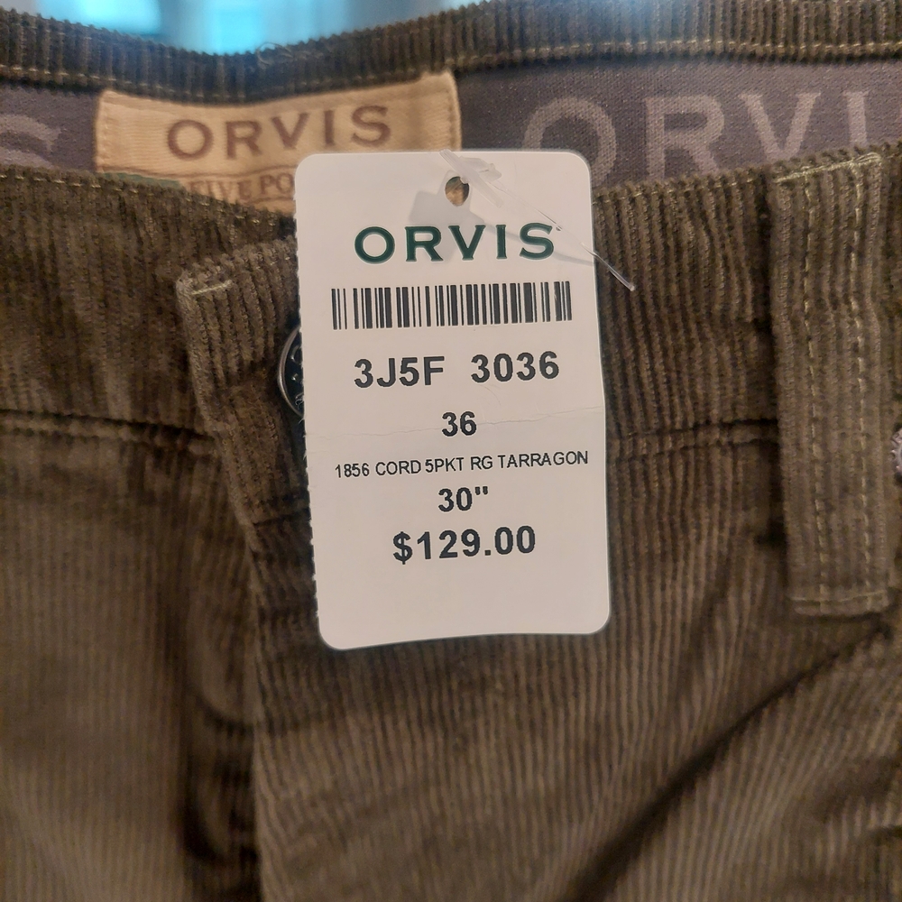 Orvis Corduroy Pants in Olive